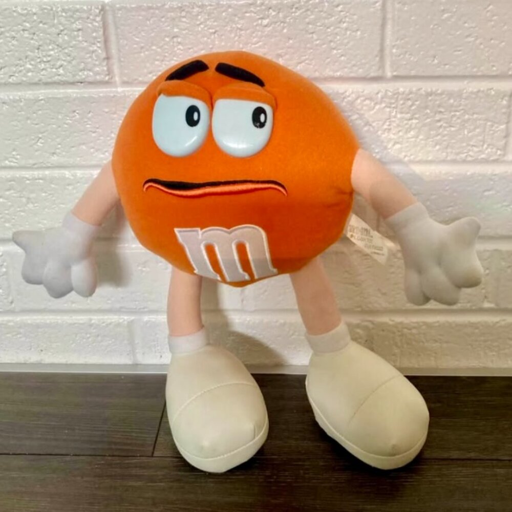 Vintage Orange M&M Plush Toy